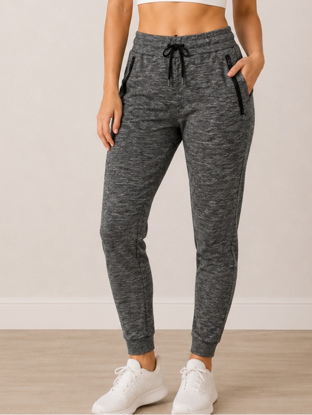 Women’s American Eagle Dark Gray Joggers with Black Details, Size XS